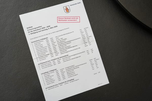 Parolen und Wahlempfehlungen der Stäfner Ortsparteien für den 8. März