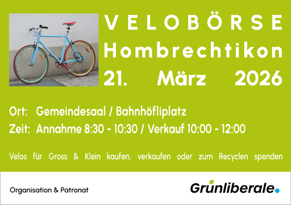 Velobörse 2026 in Hombrechtikon: Fahrräder kaufen, verkaufen oder spenden