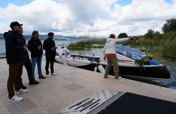 Bootstaufe in Stäfa: Vier Militärkameraden wollen den Atlantik bezwingen