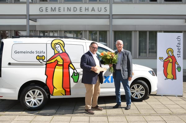 Stäfa unterstützt TIXI Zürich mit Fahrzeugsponsoring