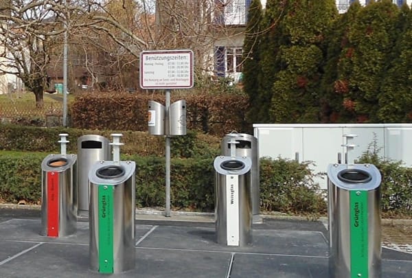 Männedorf mahnt zur Ruhe an Glassammelstellen
